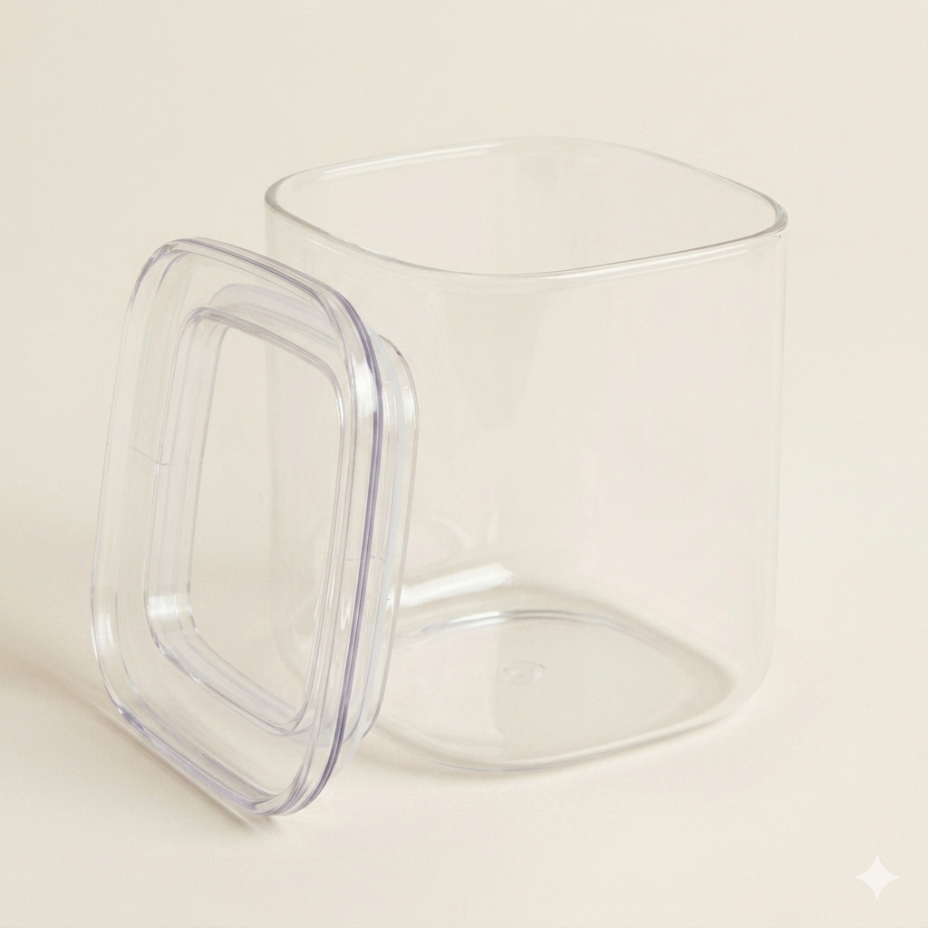 Voorraadpot 600 ml - borosilicaatglas