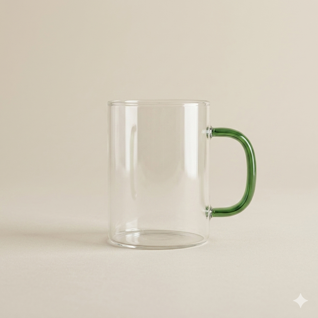 Theeglas groen