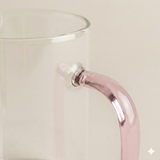 Theeglas roze 300 ml