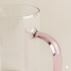Theeglas roze