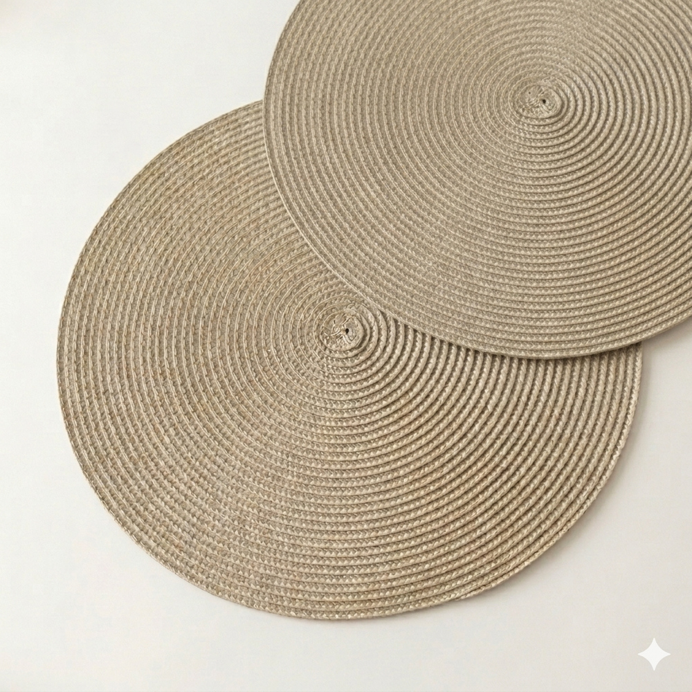 Beige luxe placemat