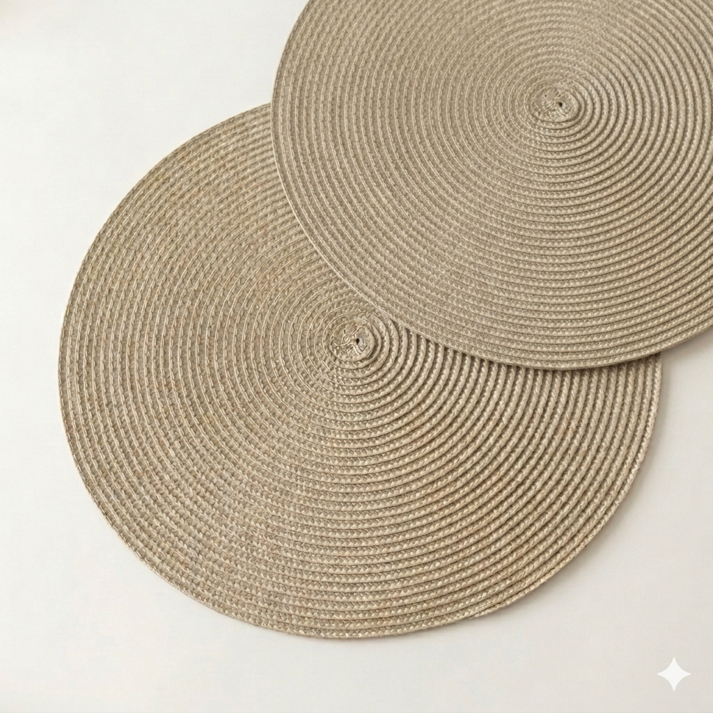 Beige luxe placemat