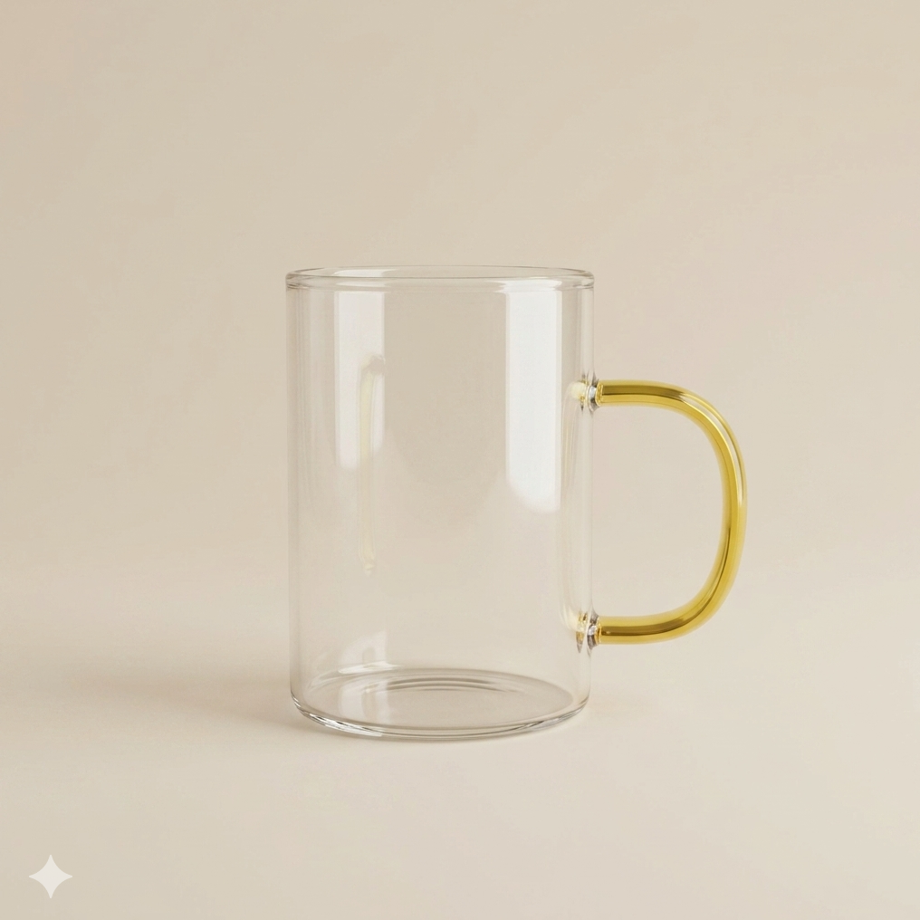 Theeglas geel 300 ml