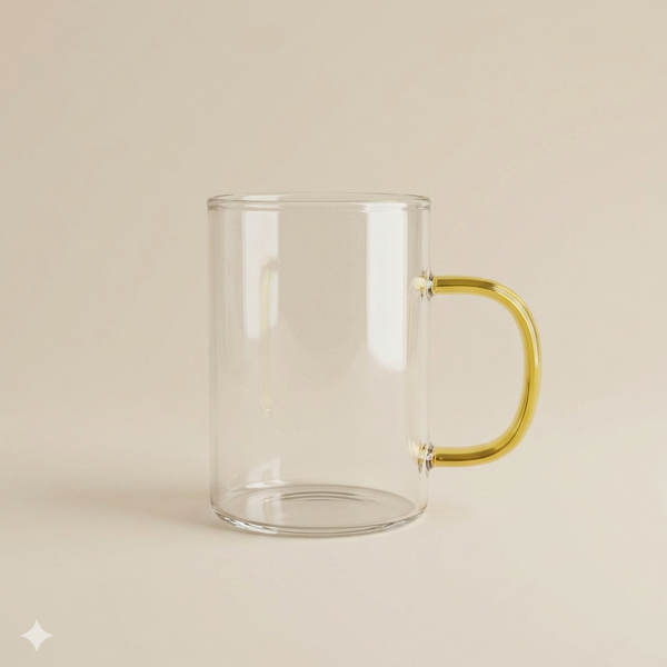 Theeglas geel