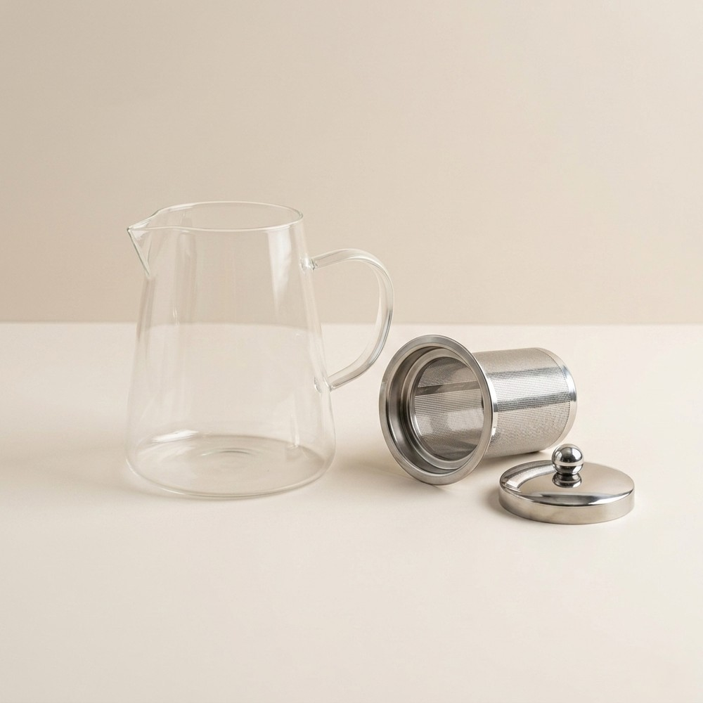 Glazen theepot met filter 950 ml