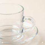 Koffiekopjes met schotel 210 ml – set van 6