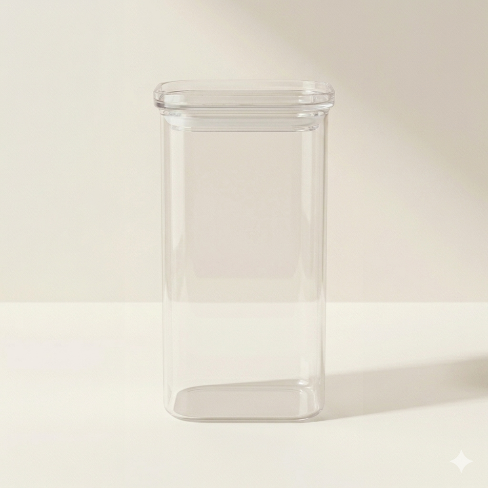 Voorraadpot 1500ml - borosilicaatglas