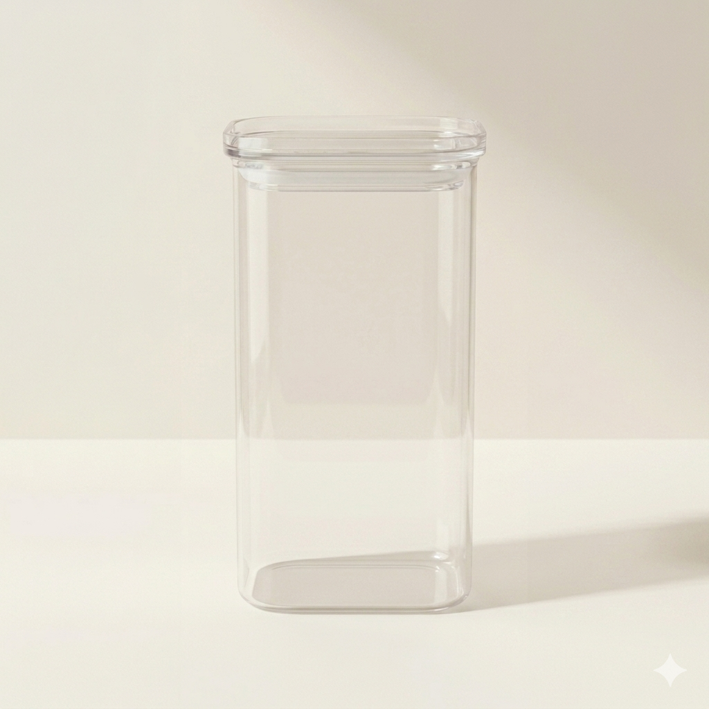 Voorraadpot 1500ml - borosilicaatglas