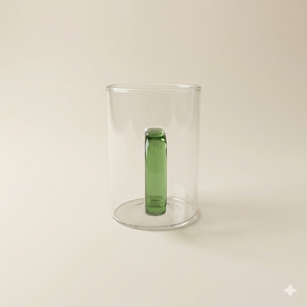 Theeglas groen
