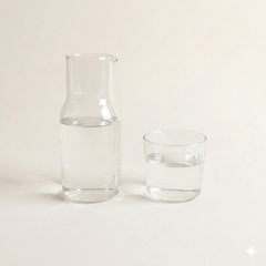 Glazen karaf met glas 550 ml