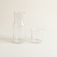 Glazen karaf met glas 550 ml