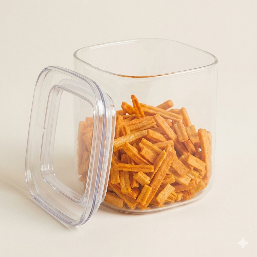 Voorraadpot 600 ml - borosilicaatglas