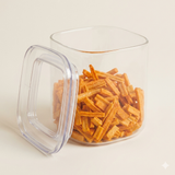 Transparante glazen voorraadpot 600 ml