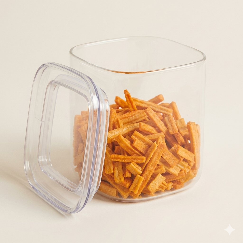 Voorraadpot 600 ml - borosilicaatglas