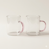 Theeglas roze 300 ml