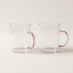 Theeglas roze