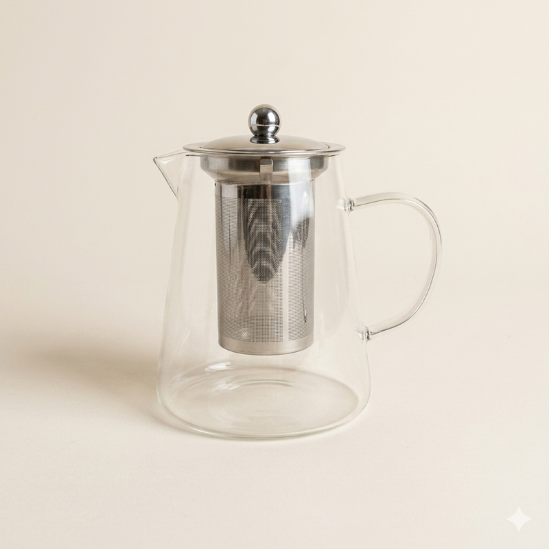 Glazen theepot met filter 950 ml