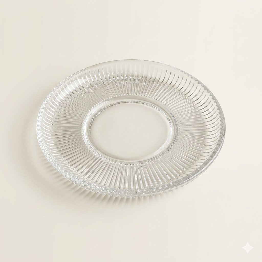 Set van 6 glazen koffiekopjes met schotel - 165 ml