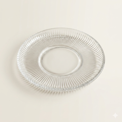 Set van 6 glazen koffiekopjes met schotel - 165 ml