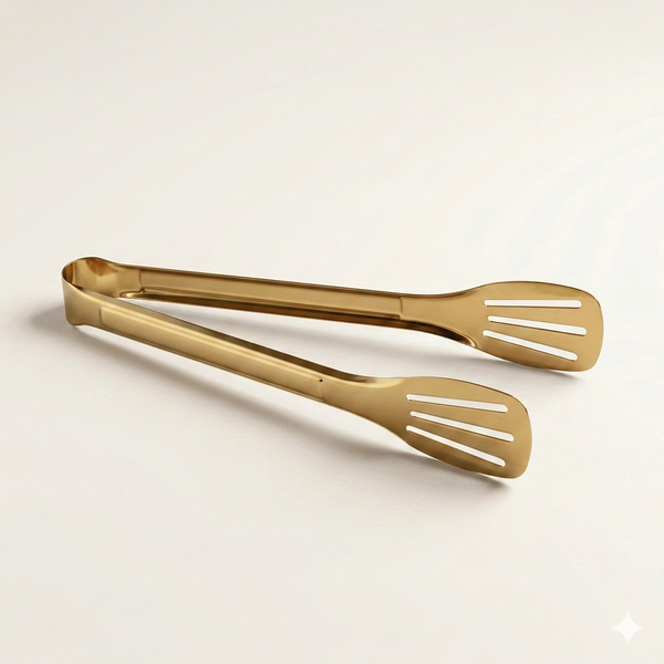 Gouden RVS serveertang