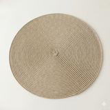 Ronde placemat beige 38 cm
