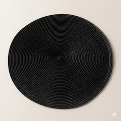 Zwarte luxe placemat –