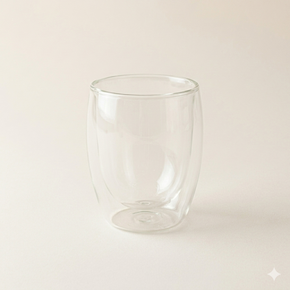 Dubbelwandige glazen 350 ml – set van 6 – borosilicaatglas