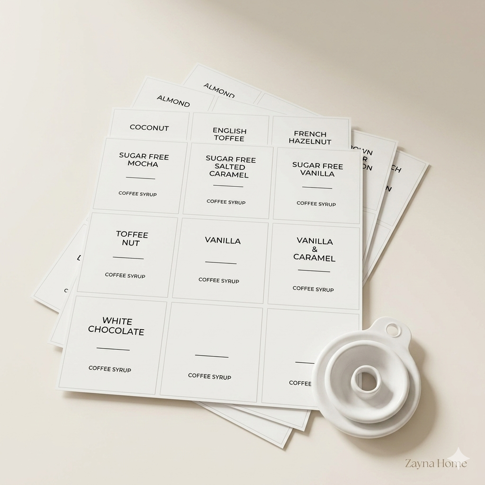Set van 2 olieflessen met gouden schenktuit & labels - 500 ml