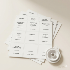 Set van 2 olieflessen met gouden schenktuit & labels - 500 ml