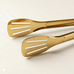 Gouden RVS serveertang