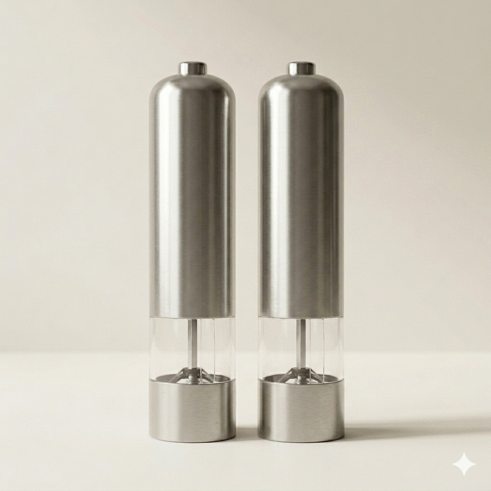 Elektrische Peper- en Zoutmolens Set | Rond Design