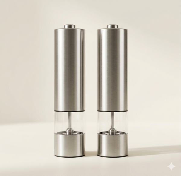Elektrische Peper- en Zoutmolens Set | Hoekig Design