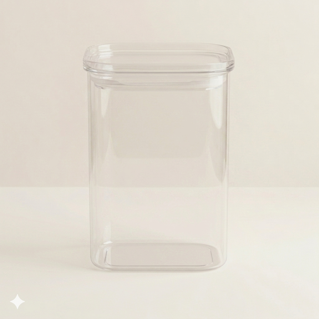 Voorraadpot 1100ml - borosilicaatglas