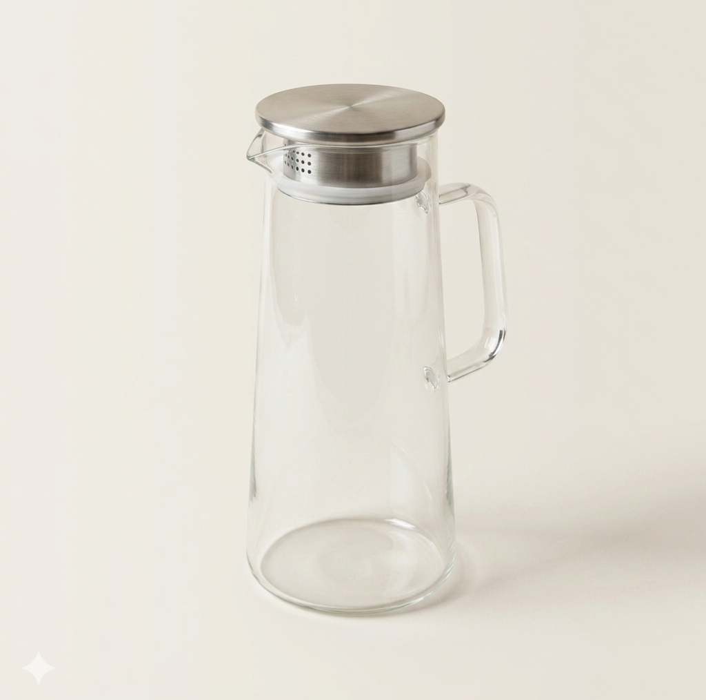 Glazen waterkan 1500 ml
