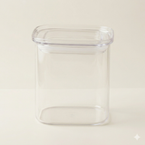 Transparante glazen voorraadpot 600 ml