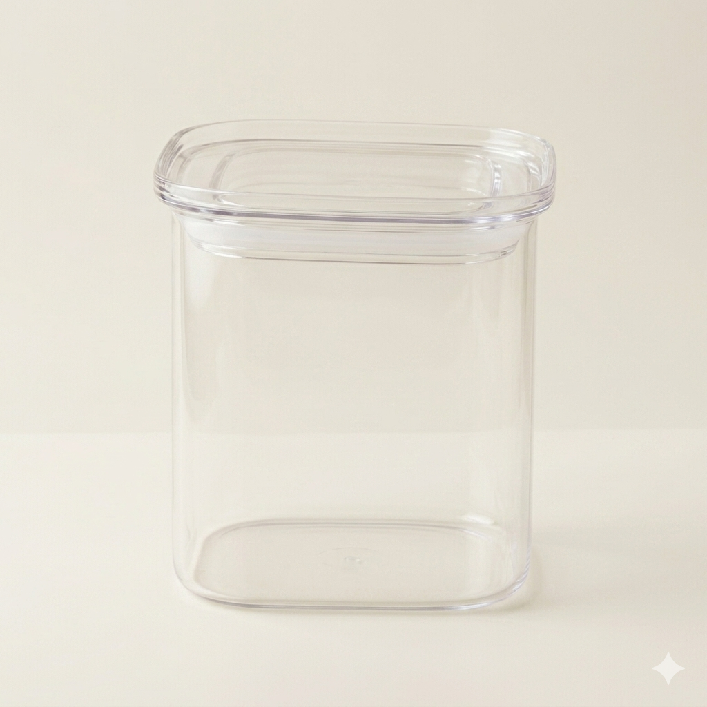 Voorraadpot 600 ml - borosilicaatglas