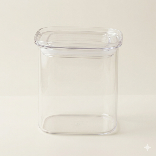 Voorraadpot 600 ml - borosilicaatglas