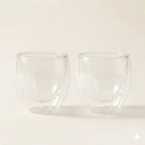 Dubbelwandig glazen 250 ml - set van 2