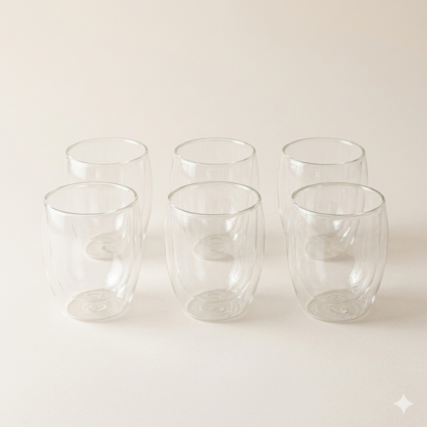 Dubbelwandige glazen 350 ml – set van 6