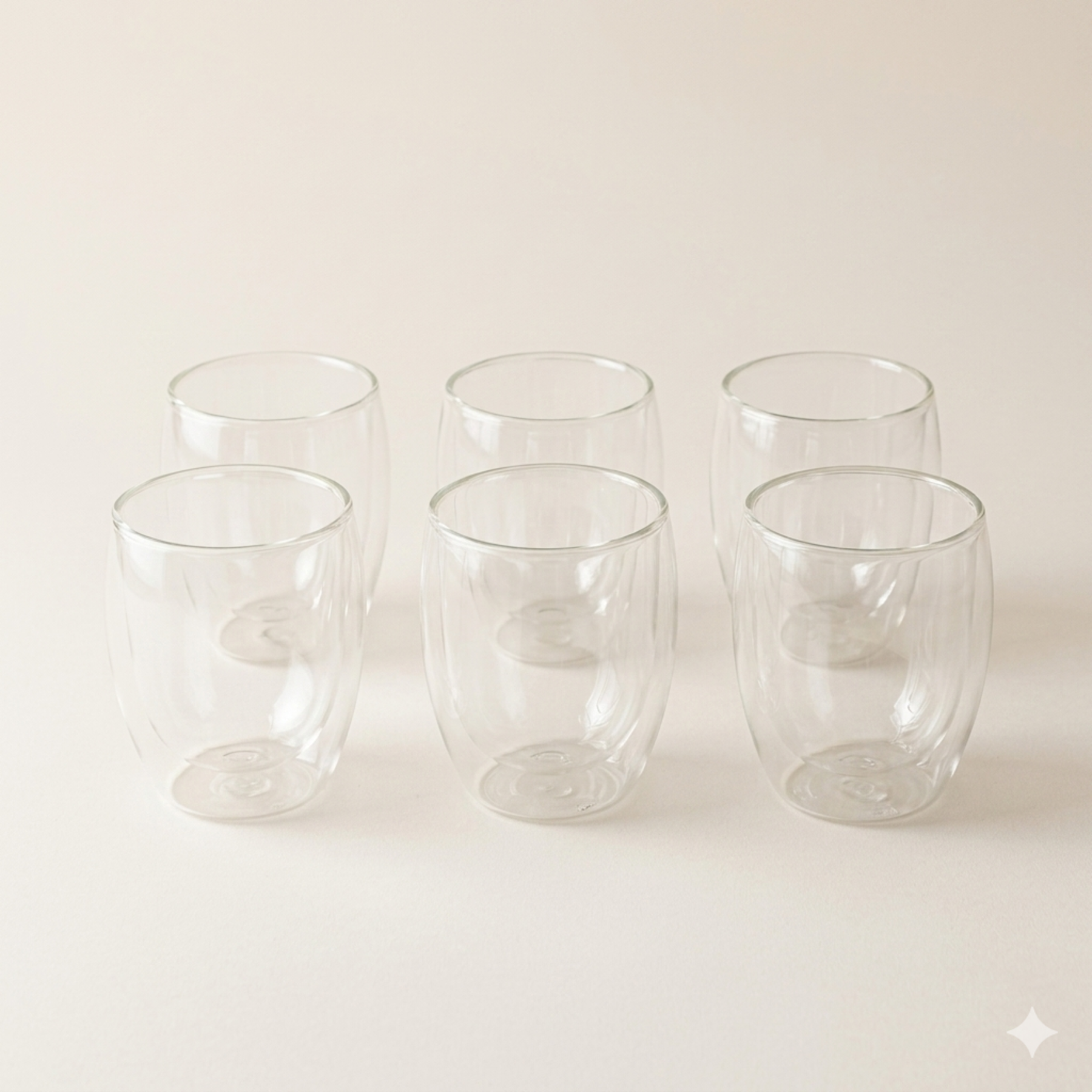Dubbelwandige glazen 350 ml – set van 6