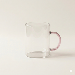 Theeglas roze