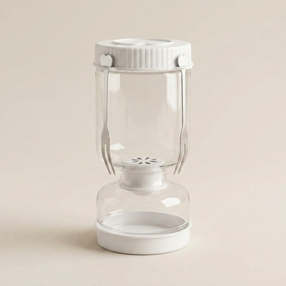 Pickle jar met uitlekfunctie 350ml