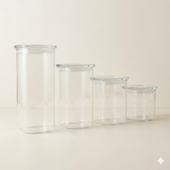 Voorraadpot 1100ml - borosilicaatglas