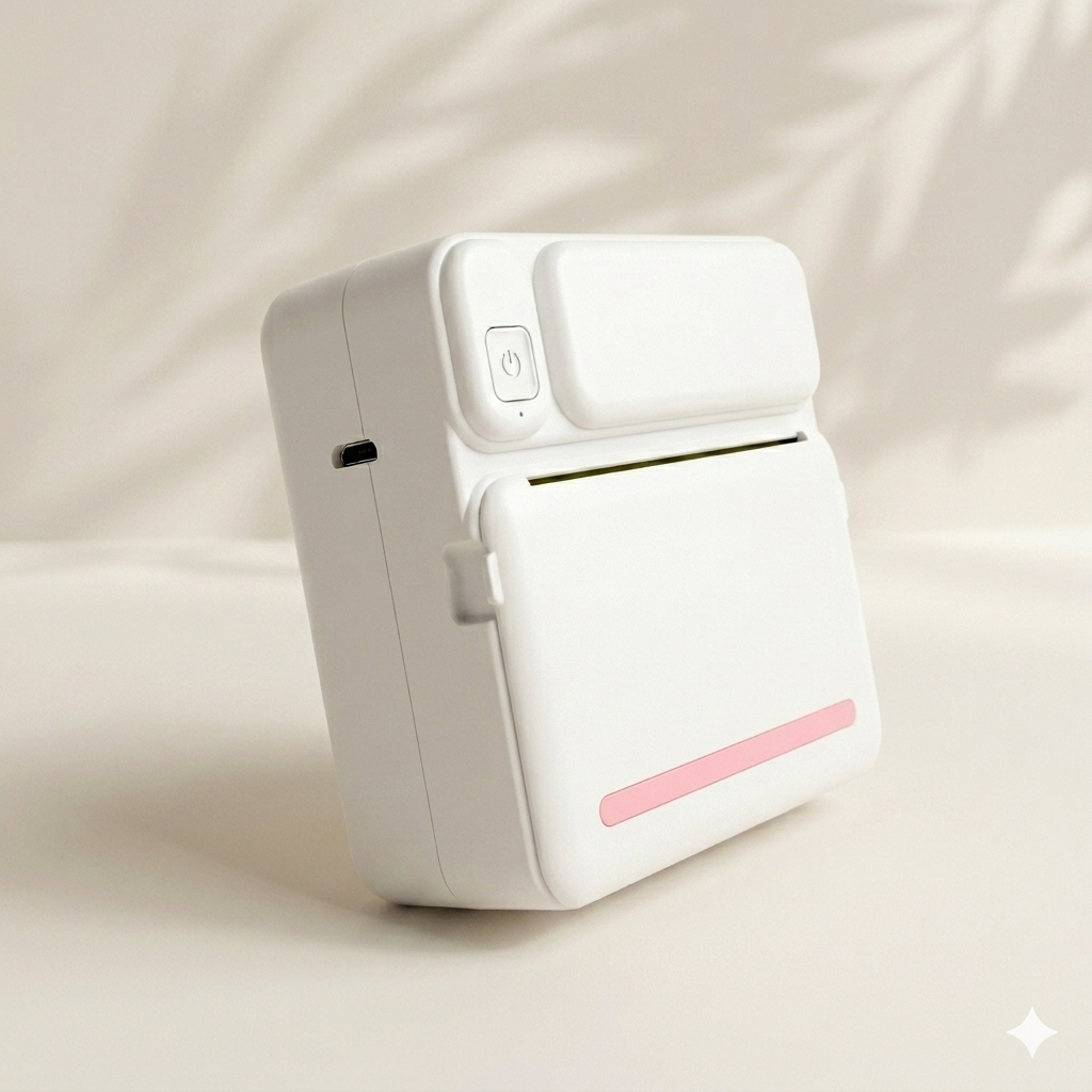 Mini thermische printer roze