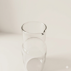Glazen karaf met glas 550 ml