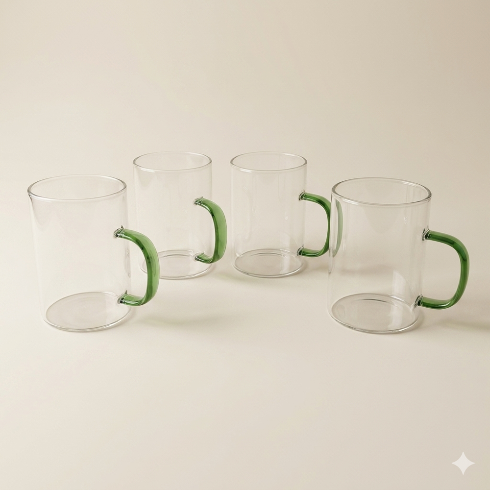 Theeglas groen
