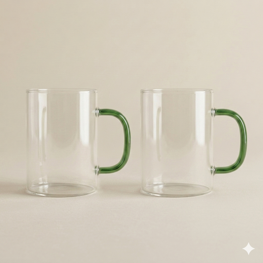 Theeglas groen