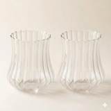 Geribbeld glas 550 ml