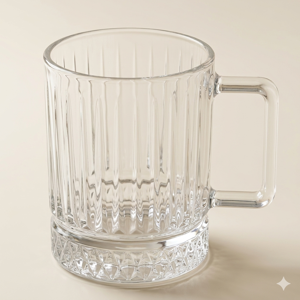Set van 6 glazen met handvat
